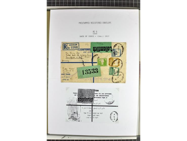 Registered envelopes, nationally and internationally awarded exhibition collection in 5 volumes, containing about more than 1