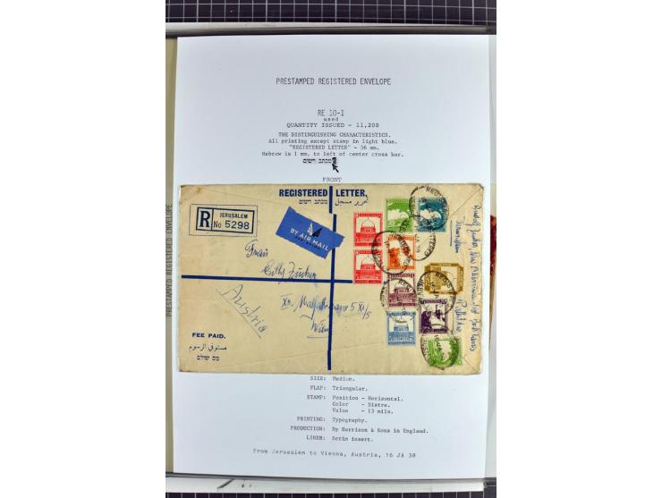 Registered envelopes, nationally and internationally awarded exhibition collection in 5 volumes, containing about more than 1