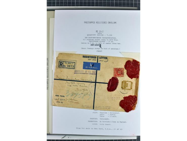 Registered envelopes, nationally and internationally awarded exhibition collection in 5 volumes, containing about more than 1