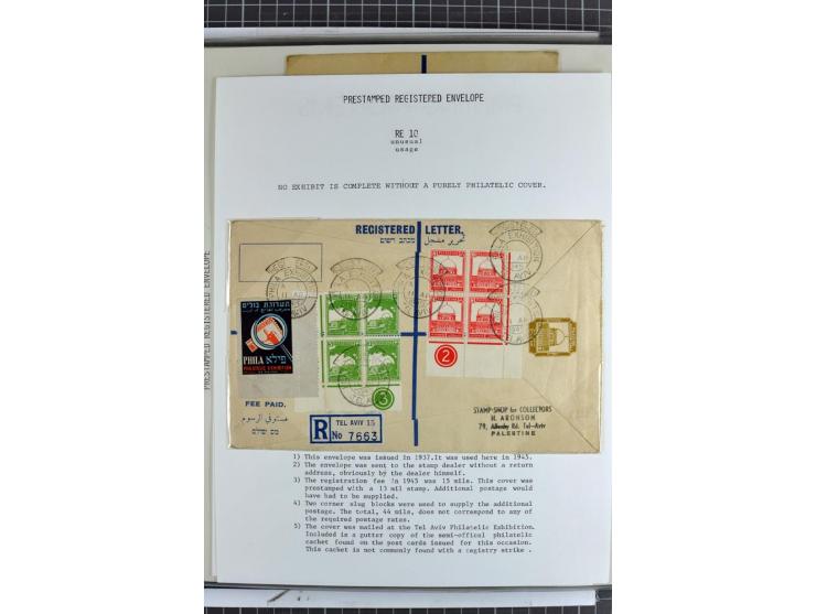 Registered envelopes, nationally and internationally awarded exhibition collection in 5 volumes, containing about more than 1