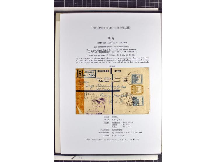 Registered envelopes, nationally and internationally awarded exhibition collection in 5 volumes, containing about more than 1