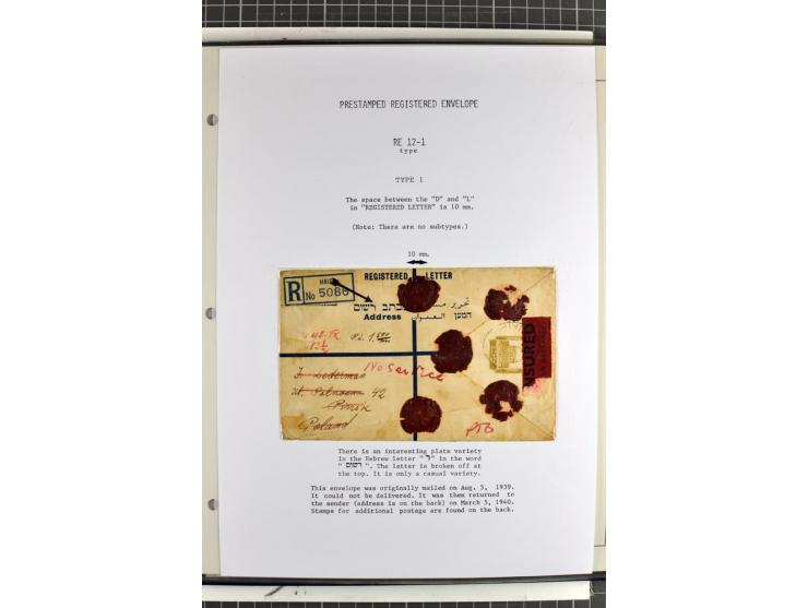 Registered envelopes, nationally and internationally awarded exhibition collection in 5 volumes, containing about more than 1