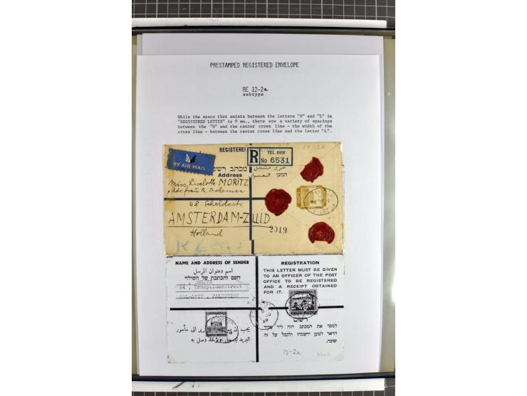 Registered envelopes, nationally and internationally awarded exhibition collection in 5 volumes, containing about more than 1