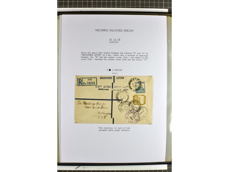 Registered envelopes, nationally and internationally awarded exhibition collection in 5 volumes, containing about more than 1