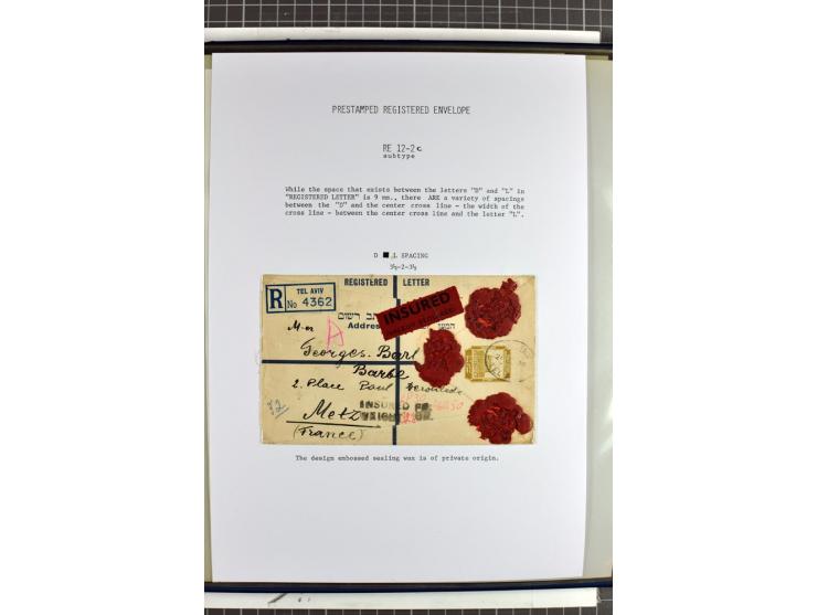 Registered envelopes, nationally and internationally awarded exhibition collection in 5 volumes, containing about more than 1