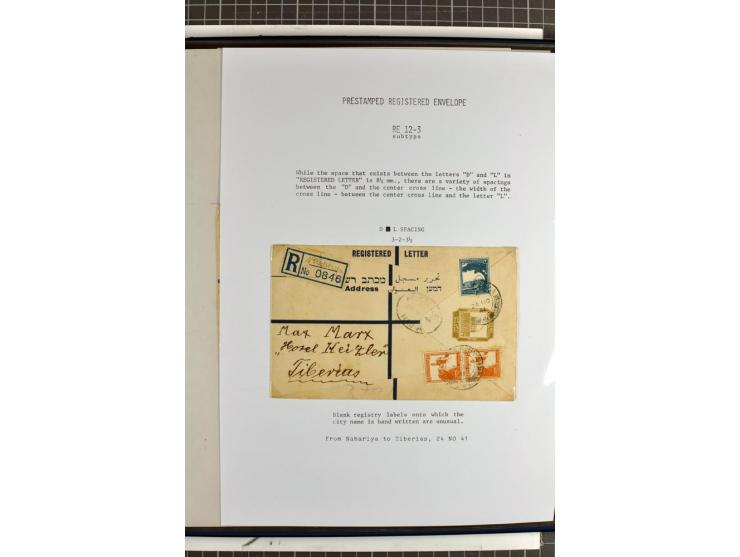 Registered envelopes, nationally and internationally awarded exhibition collection in 5 volumes, containing about more than 1