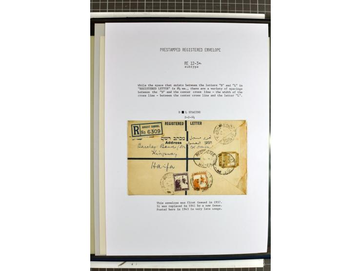 Registered envelopes, nationally and internationally awarded exhibition collection in 5 volumes, containing about more than 1