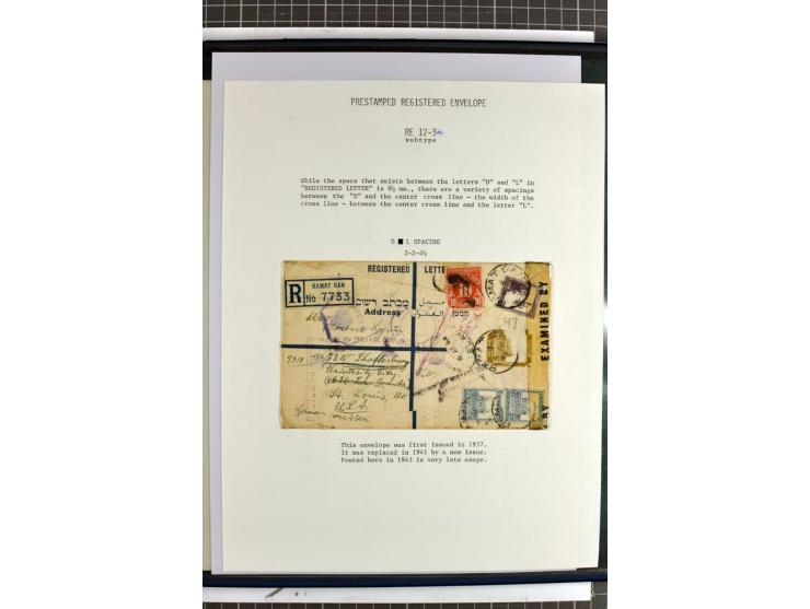 Registered envelopes, nationally and internationally awarded exhibition collection in 5 volumes, containing about more than 1