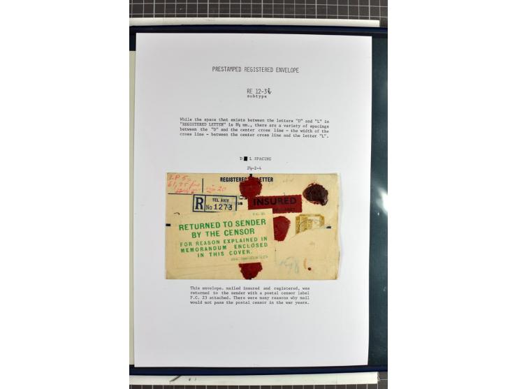 Registered envelopes, nationally and internationally awarded exhibition collection in 5 volumes, containing about more than 1