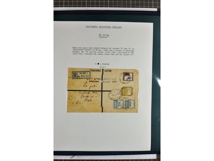 Registered envelopes, nationally and internationally awarded exhibition collection in 5 volumes, containing about more than 1
