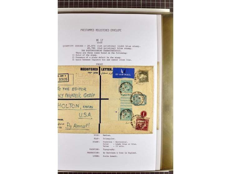 Registered envelopes, nationally and internationally awarded exhibition collection in 5 volumes, containing about more than 1