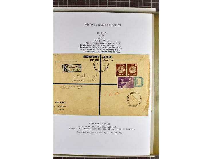 Registered envelopes, nationally and internationally awarded exhibition collection in 5 volumes, containing about more than 1