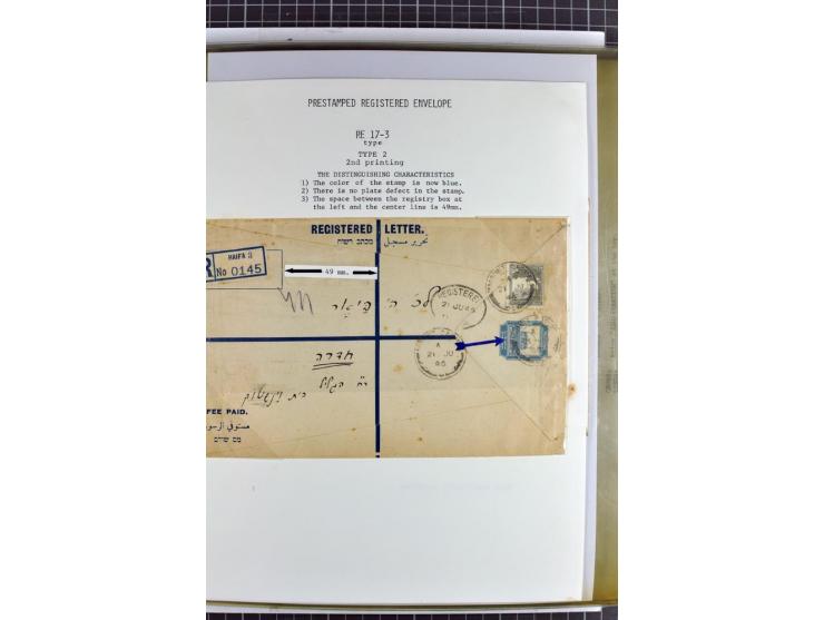 Registered envelopes, nationally and internationally awarded exhibition collection in 5 volumes, containing about more than 1