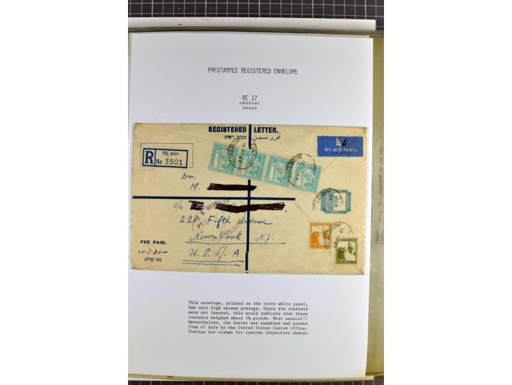 Registered envelopes, nationally and internationally awarded exhibition collection in 5 volumes, containing about more than 1