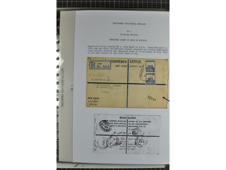 Registered envelopes, nationally and internationally awarded exhibition collection in 5 volumes, containing about more than 1