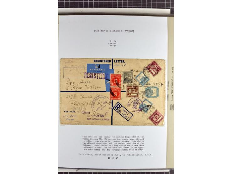 Registered envelopes, nationally and internationally awarded exhibition collection in 5 volumes, containing about more than 1