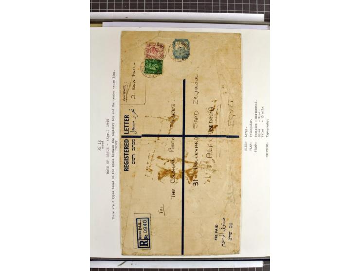 Registered envelopes, nationally and internationally awarded exhibition collection in 5 volumes, containing about more than 1