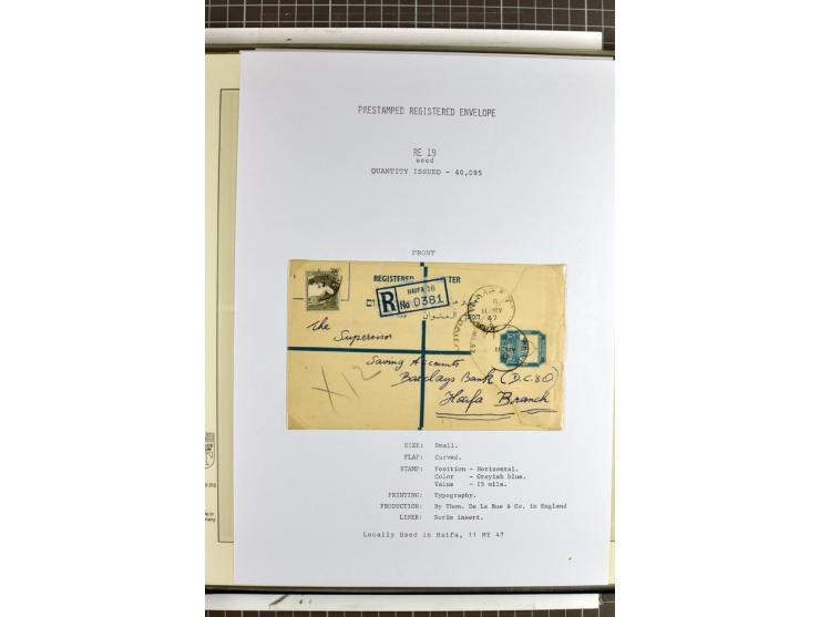 Registered envelopes, nationally and internationally awarded exhibition collection in 5 volumes, containing about more than 1