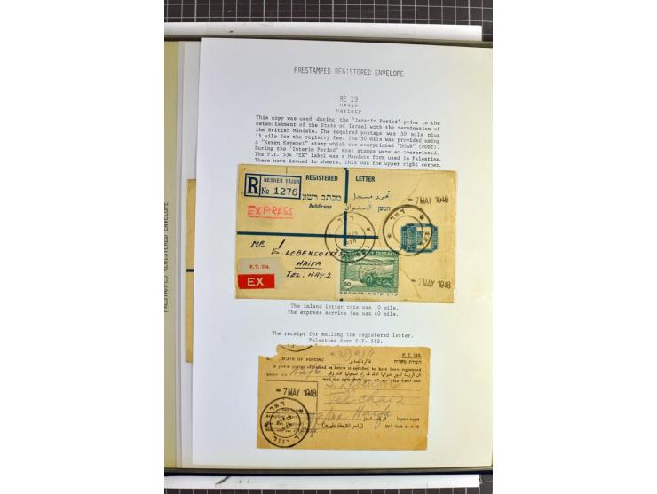 Registered envelopes, nationally and internationally awarded exhibition collection in 5 volumes, containing about more than 1