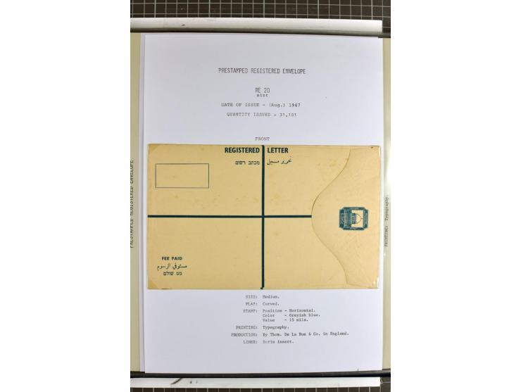 Registered envelopes, nationally and internationally awarded exhibition collection in 5 volumes, containing about more than 1