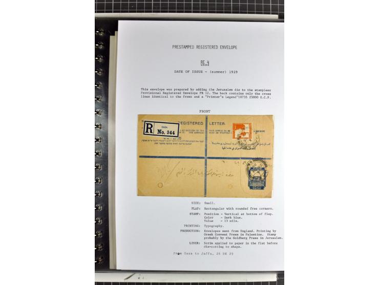 Registered envelopes, nationally and internationally awarded exhibition collection in 5 volumes, containing about more than 1