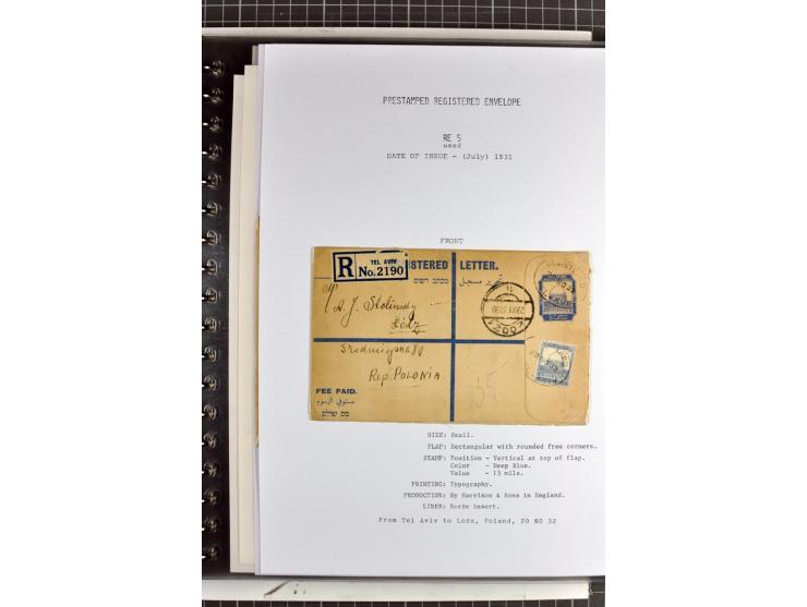 Registered envelopes, nationally and internationally awarded exhibition collection in 5 volumes, containing about more than 1