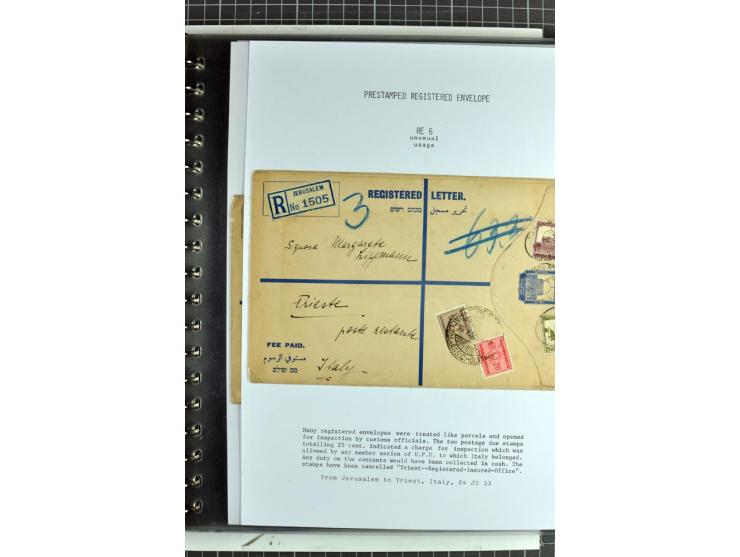 Registered envelopes, nationally and internationally awarded exhibition collection in 5 volumes, containing about more than 1