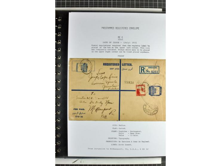 Registered envelopes, nationally and internationally awarded exhibition collection in 5 volumes, containing about more than 1