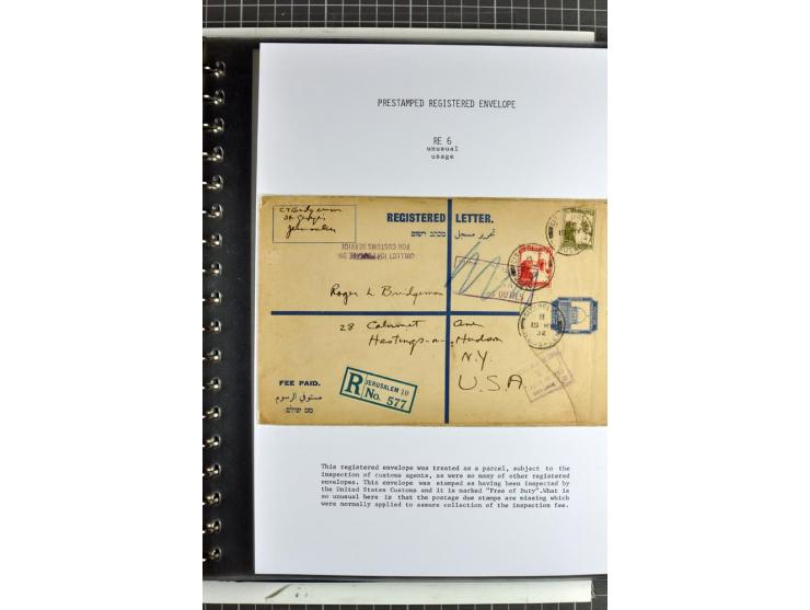 Registered envelopes, nationally and internationally awarded exhibition collection in 5 volumes, containing about more than 1
