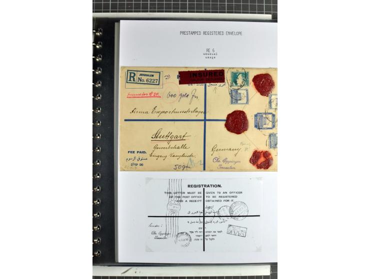 Registered envelopes, nationally and internationally awarded exhibition collection in 5 volumes, containing about more than 1