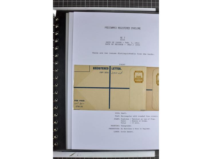 Registered envelopes, nationally and internationally awarded exhibition collection in 5 volumes, containing about more than 1