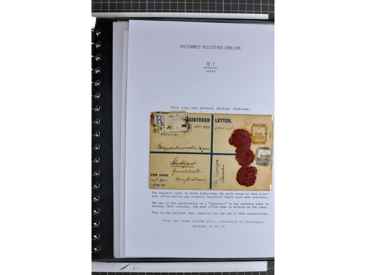 Registered envelopes, nationally and internationally awarded exhibition collection in 5 volumes, containing about more than 1