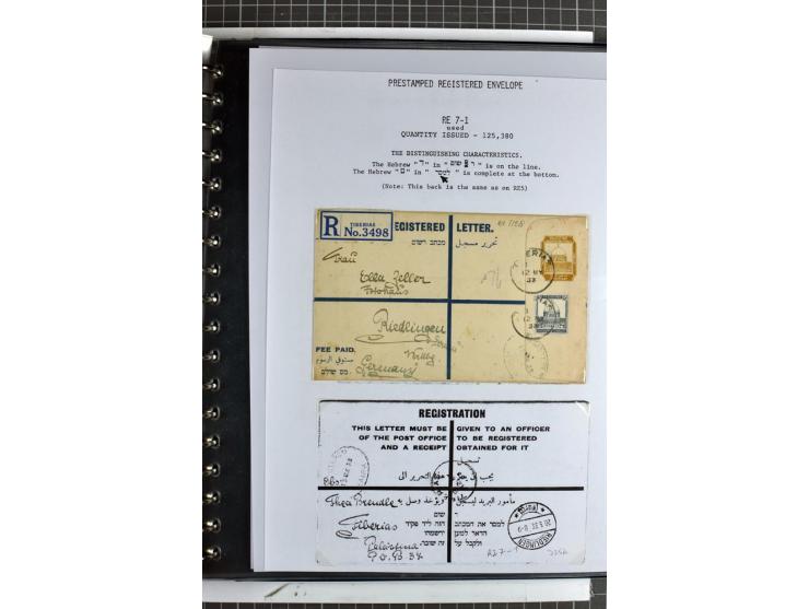 Registered envelopes, nationally and internationally awarded exhibition collection in 5 volumes, containing about more than 1