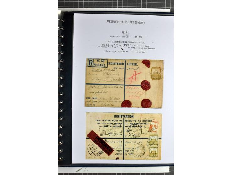 Registered envelopes, nationally and internationally awarded exhibition collection in 5 volumes, containing about more than 1