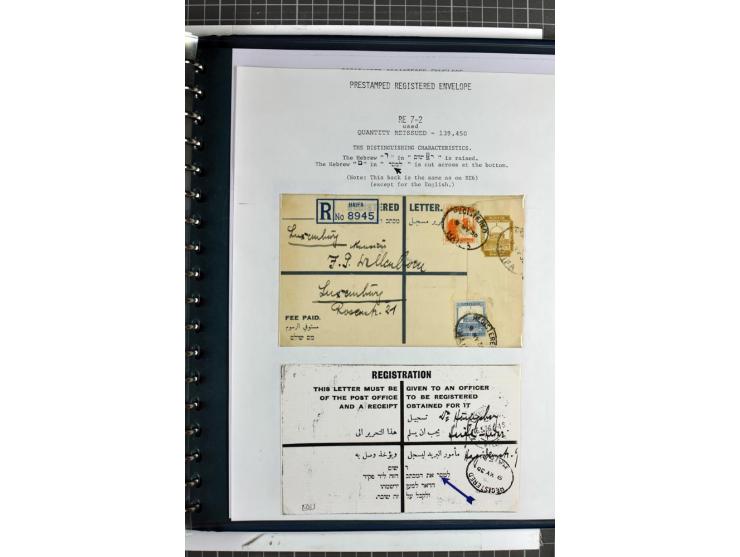 Registered envelopes, nationally and internationally awarded exhibition collection in 5 volumes, containing about more than 1
