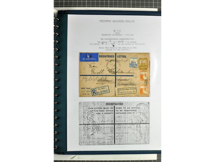 Registered envelopes, nationally and internationally awarded exhibition collection in 5 volumes, containing about more than 1