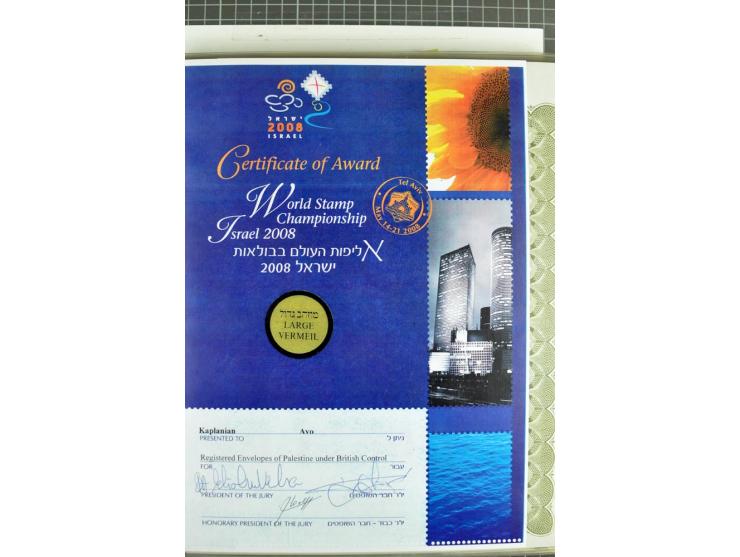 Registered envelopes, nationally and internationally awarded exhibition collection in 5 volumes, containing about more than 1