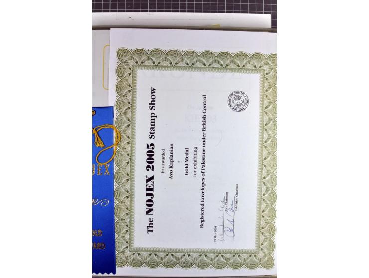 Registered envelopes, nationally and internationally awarded exhibition collection in 5 volumes, containing about more than 1