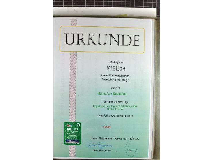 Registered envelopes, nationally and internationally awarded exhibition collection in 5 volumes, containing about more than 1