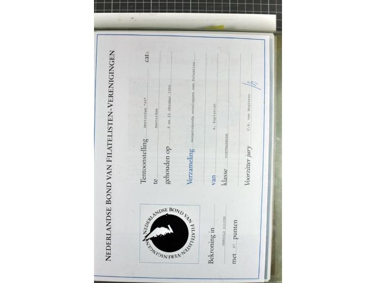 Registered envelopes, nationally and internationally awarded exhibition collection in 5 volumes, containing about more than 1