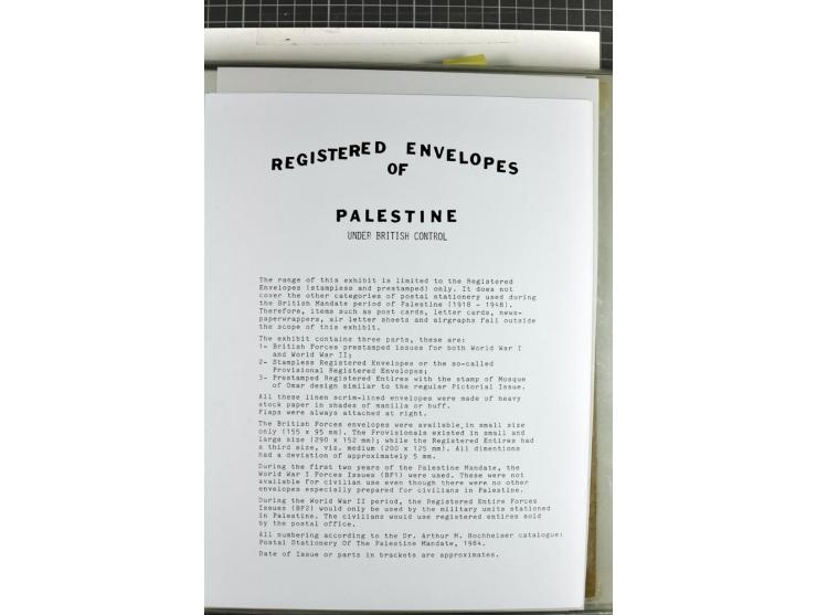 Registered envelopes, nationally and internationally awarded exhibition collection in 5 volumes, containing about more than 1