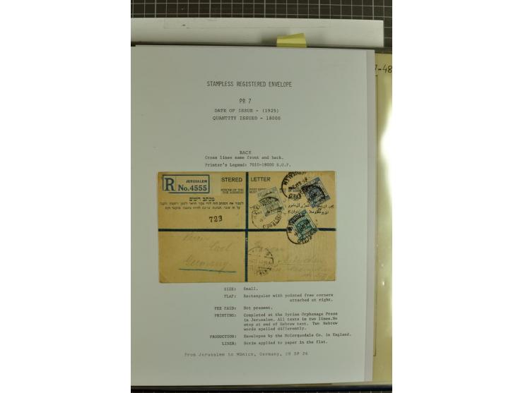 Registered envelopes, nationally and internationally awarded exhibition collection in 5 volumes, containing about more than 1