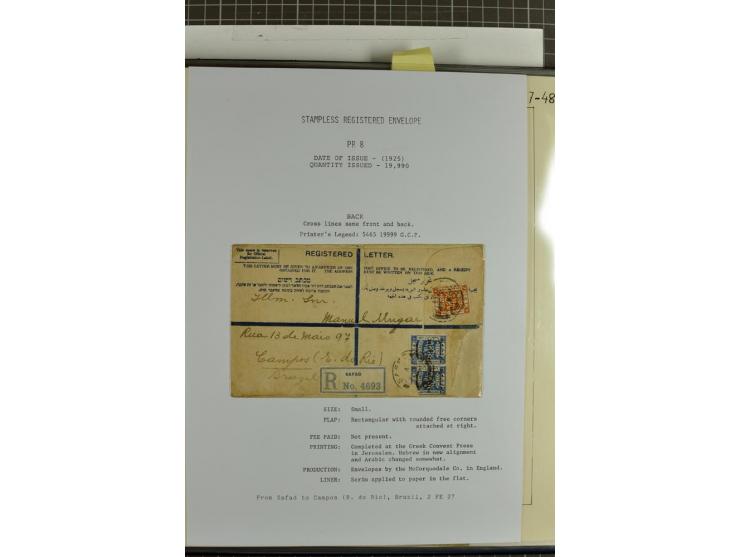 Registered envelopes, nationally and internationally awarded exhibition collection in 5 volumes, containing about more than 1