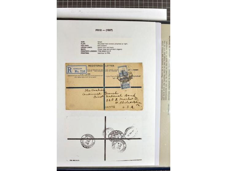 Registered envelopes, nationally and internationally awarded exhibition collection in 5 volumes, containing about more than 1
