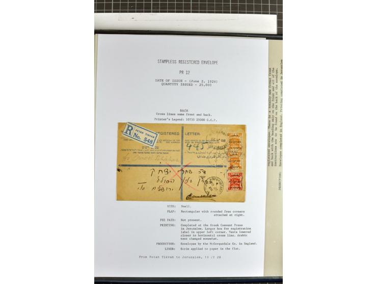 Registered envelopes, nationally and internationally awarded exhibition collection in 5 volumes, containing about more than 1