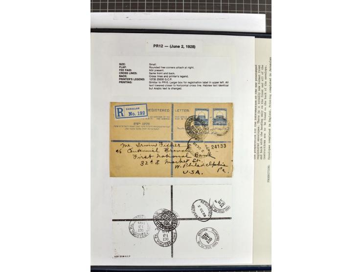 Registered envelopes, nationally and internationally awarded exhibition collection in 5 volumes, containing about more than 1