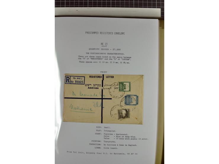 Registered envelopes, nationally and internationally awarded exhibition collection in 5 volumes, containing about more than 1