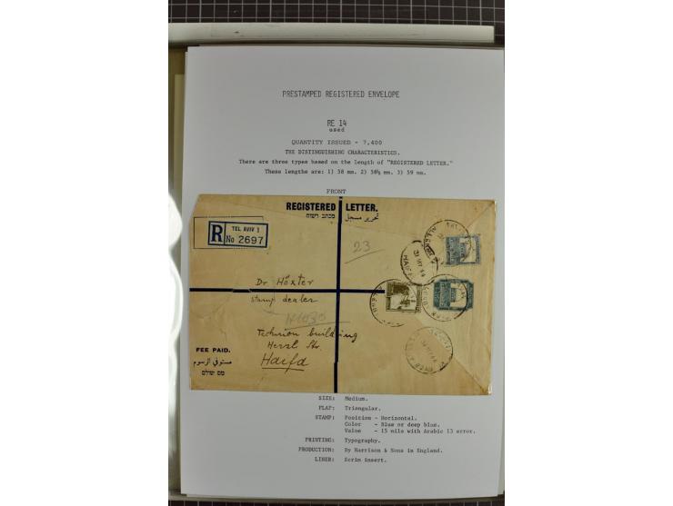 Registered envelopes, nationally and internationally awarded exhibition collection in 5 volumes, containing about more than 1