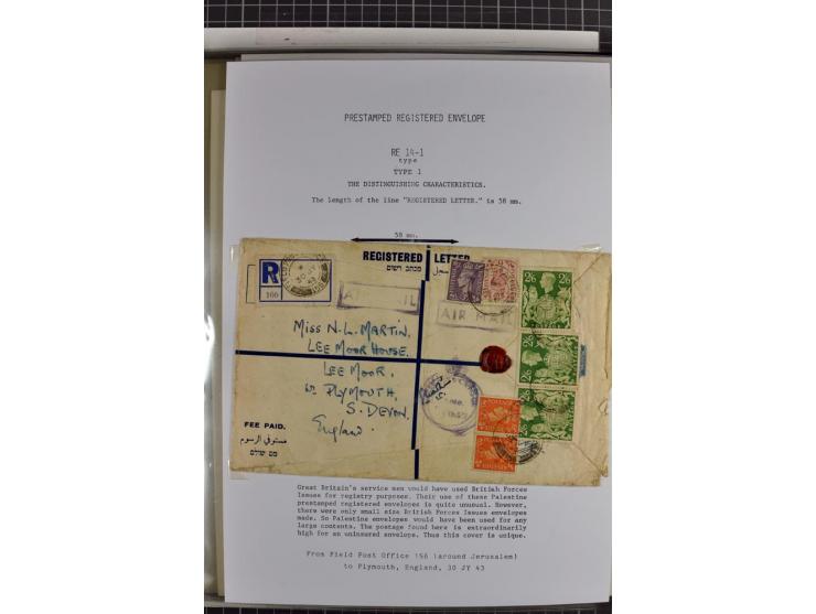 Registered envelopes, nationally and internationally awarded exhibition collection in 5 volumes, containing about more than 1
