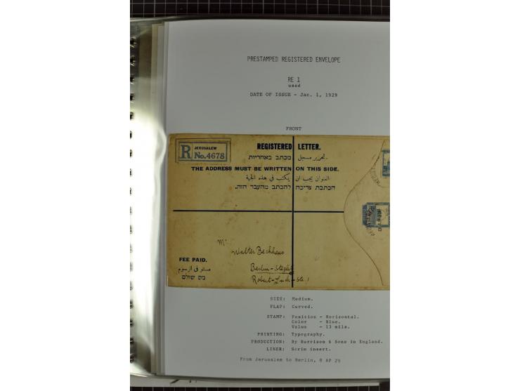 Registered envelopes, nationally and internationally awarded exhibition collection in 5 volumes, containing about more than 1